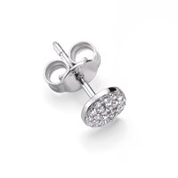 Solo pendiente Burato Mujer Diamonds Paillettes in Oro blanco Diamante BO139 - BO139